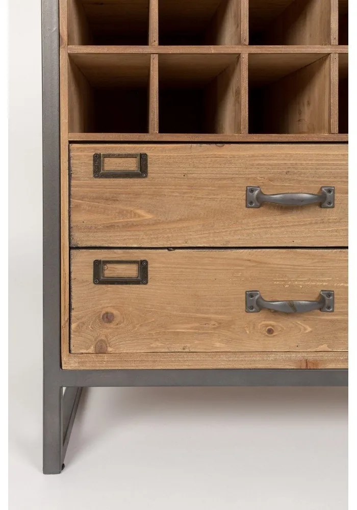 Шкаф за вино, изработен от елхово дърво Edgar - White Label