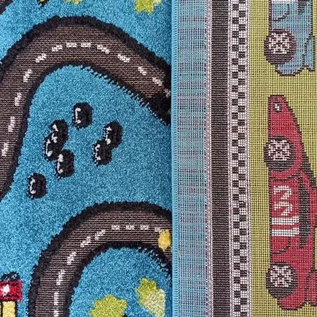 Сензорен детски килим с мотив на автомобилна писта Широчина: 100 см | Дължина: 150 см