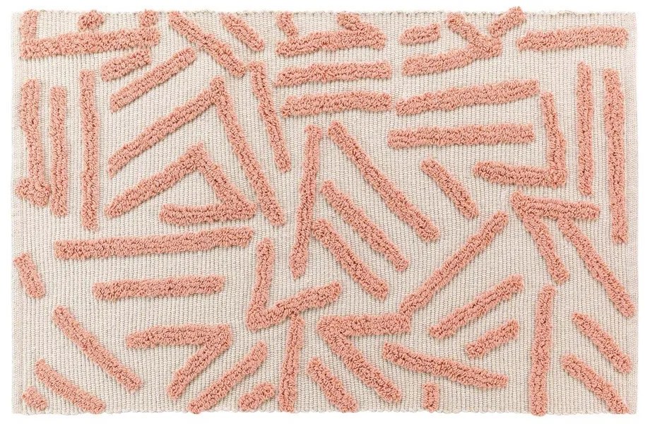 Розово-кремав килим подходящ за пране 60x90 cm Athena – douceur d'intérieur