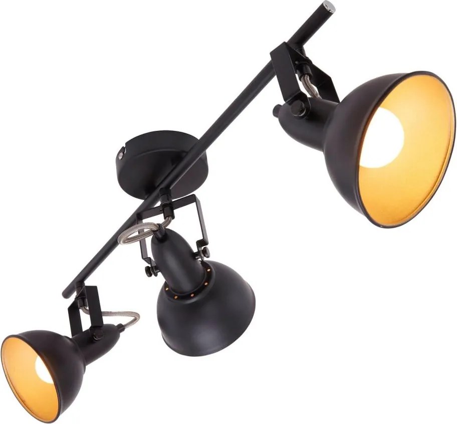 Точково осветително тяло 3xE14/40W/230V черно