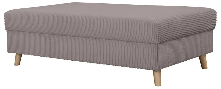 Табуретка от сив велур Ariella - Ropez