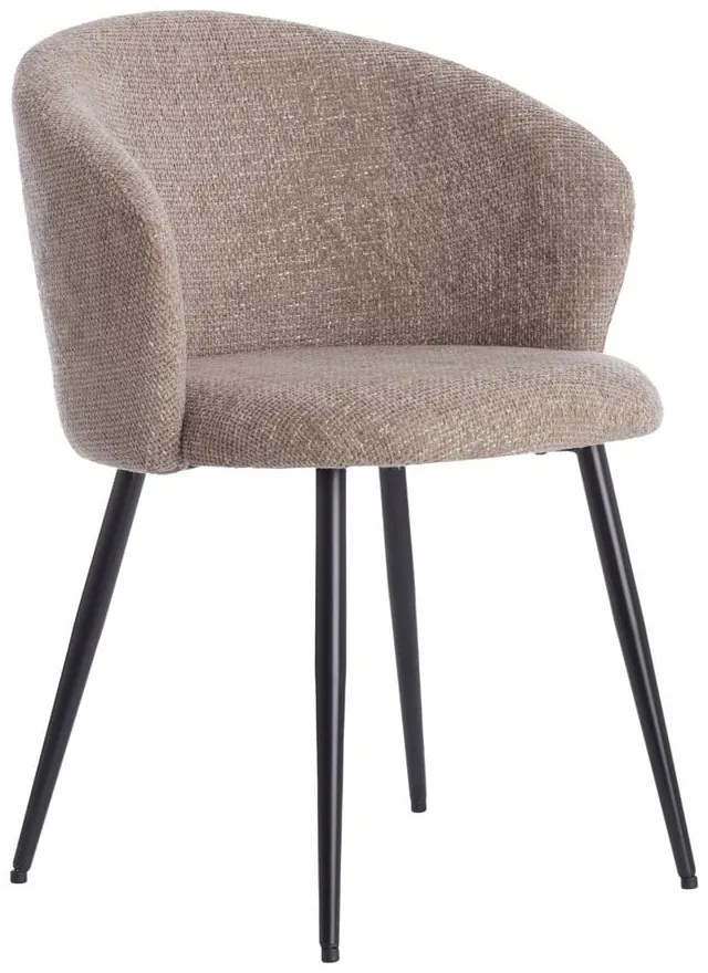 Бежови метални трапезни столове в комплект 2 бр. Radaja – Light & Living