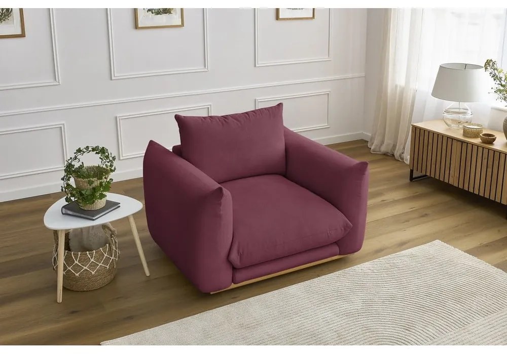 Кресло в цвят бордо Ernest – Bobochic Paris