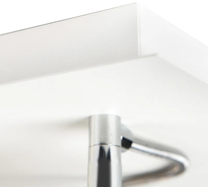 Дизайнерски прожектор бял 4-светлина регулируем - Nox