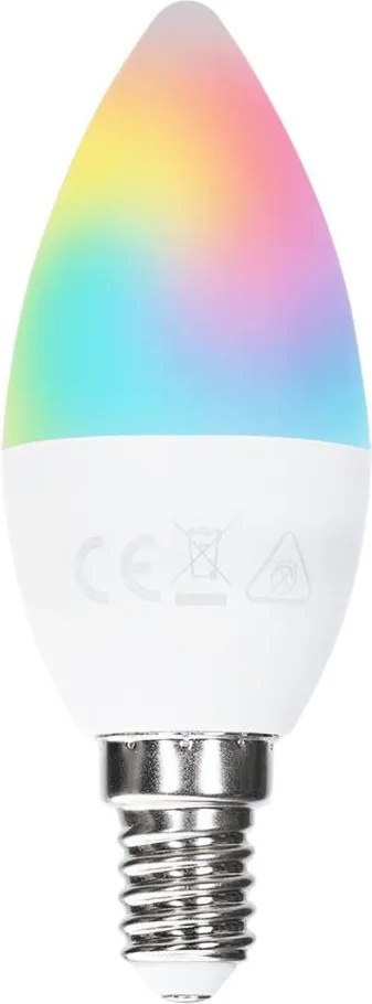 Aigostar - LED RGBW димируема крушка C37 E14/6W/230V 3000K + дистанционно управление