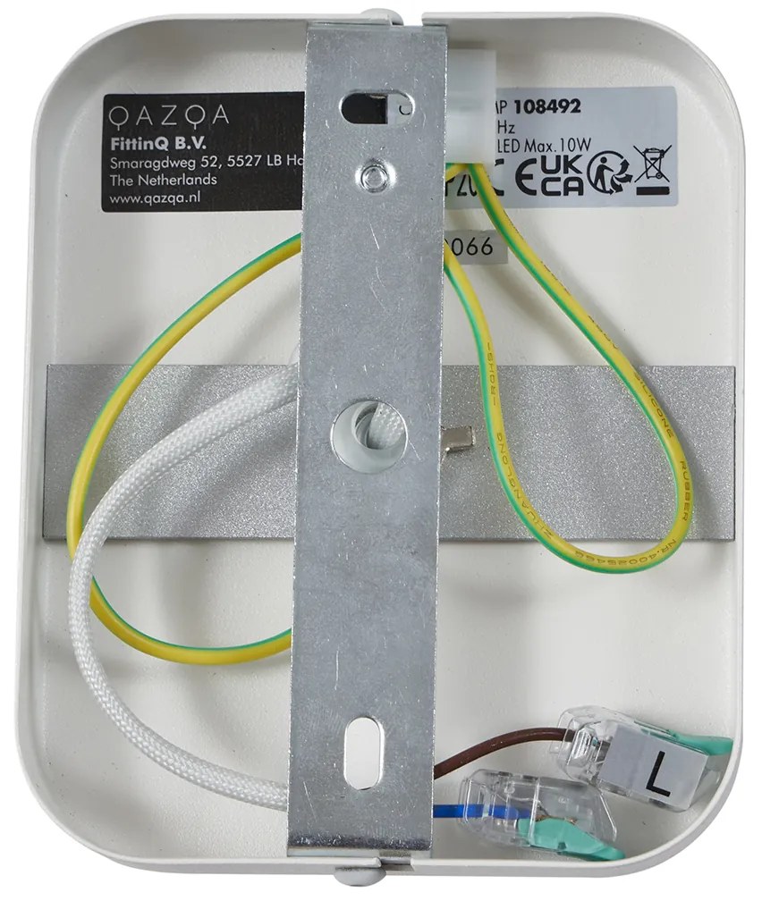 Дизайнерски таванен прожектор бял GU10 70mm въртящ се и накланящ се - Vo