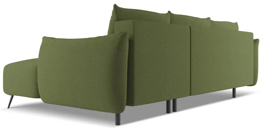 Зелен ъглов диван (десен ъгъл) Malie – Makamii