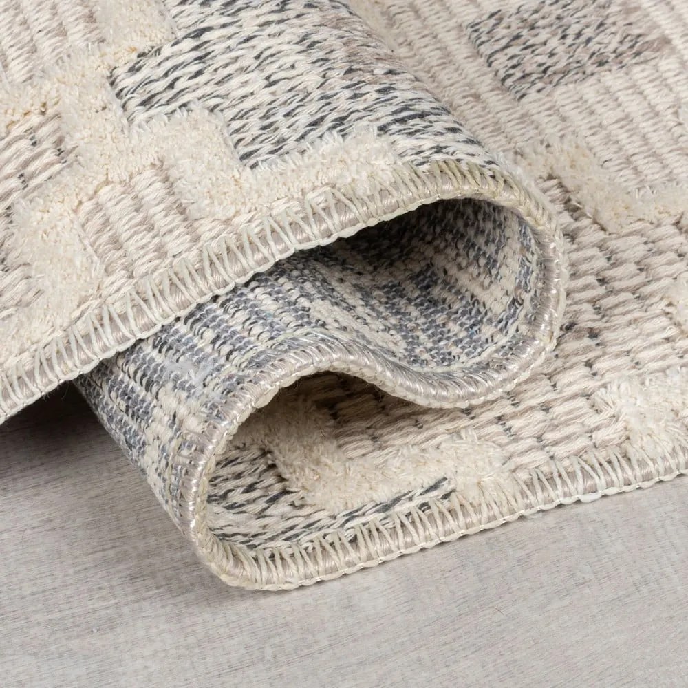 Сиво-бежов килим подходящ за пране 78x150 cm Graysen – Flair Rugs