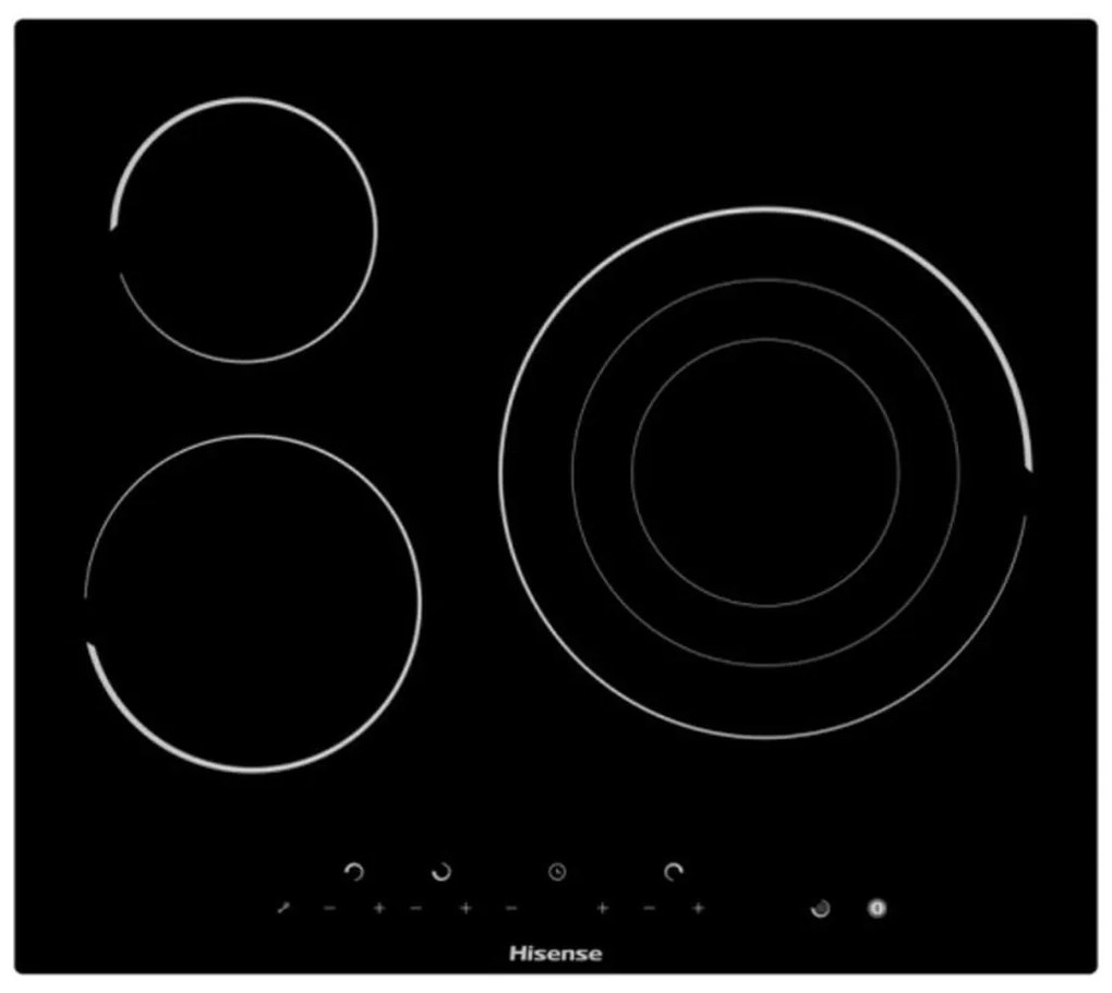 Стъклокерамичен котлон Hisense 1 60 cm Черен 60 cm 5700 W