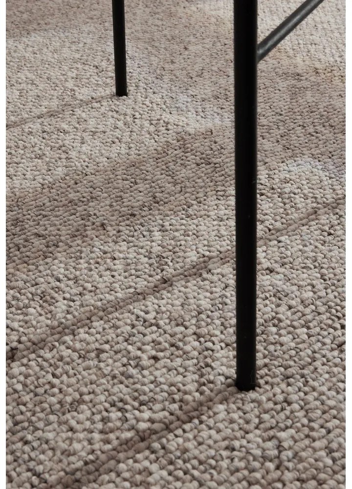 Сиво-кремава пътека подходяща за пране 80x240 cm Rocco Dark Cream – Elle Decoration