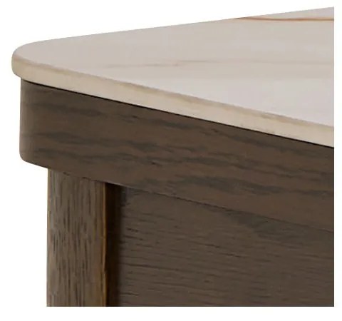 Конзолна маса с керамичен плот в бежов и тъмнокафяв цвят 40x100 cm Southampton – Actona