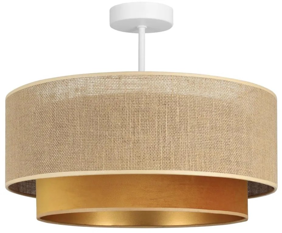 Плафонен полилей SARTA 1xE27/60W/230V медна/юта