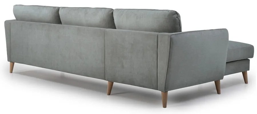 Светлосив ъглов диван (ляв ъгъл) Paris - Scandic