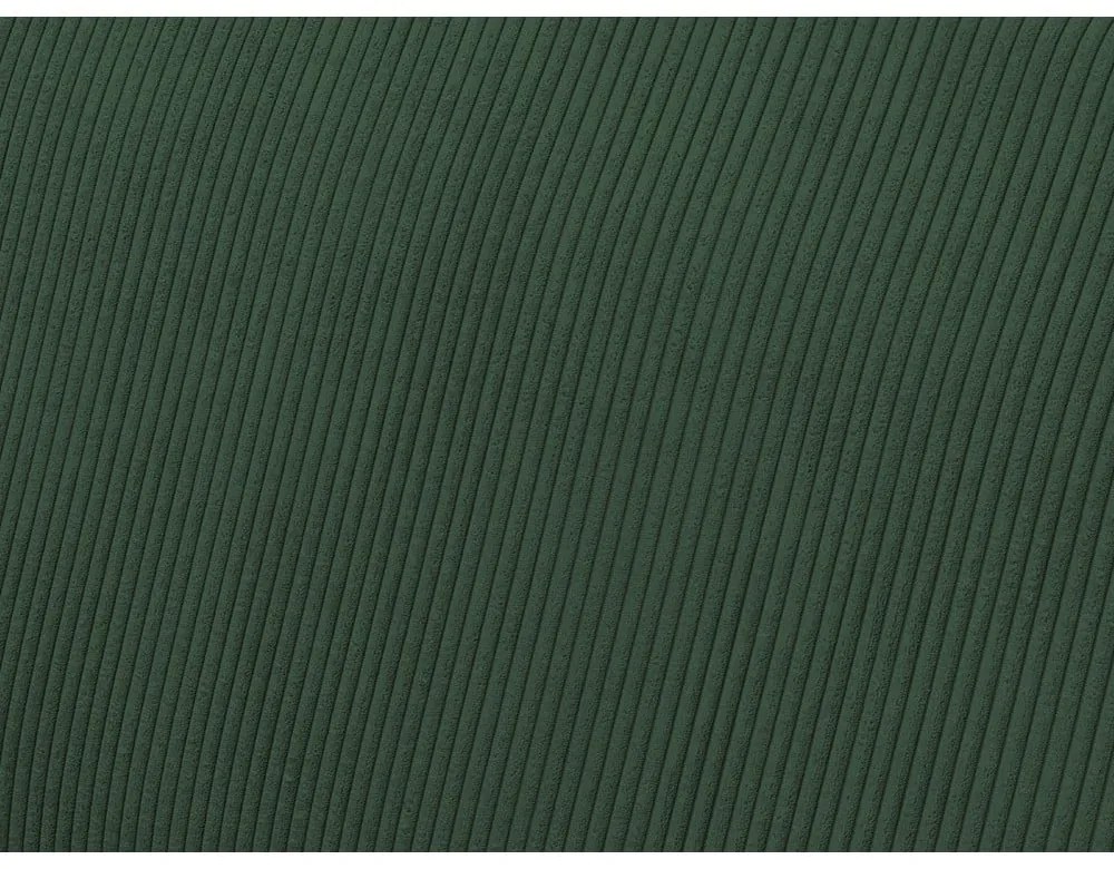 Зелен сгъваем/с място за съхранение ъглов диван от рипсено кадифе Voltaire – Bobochic Paris