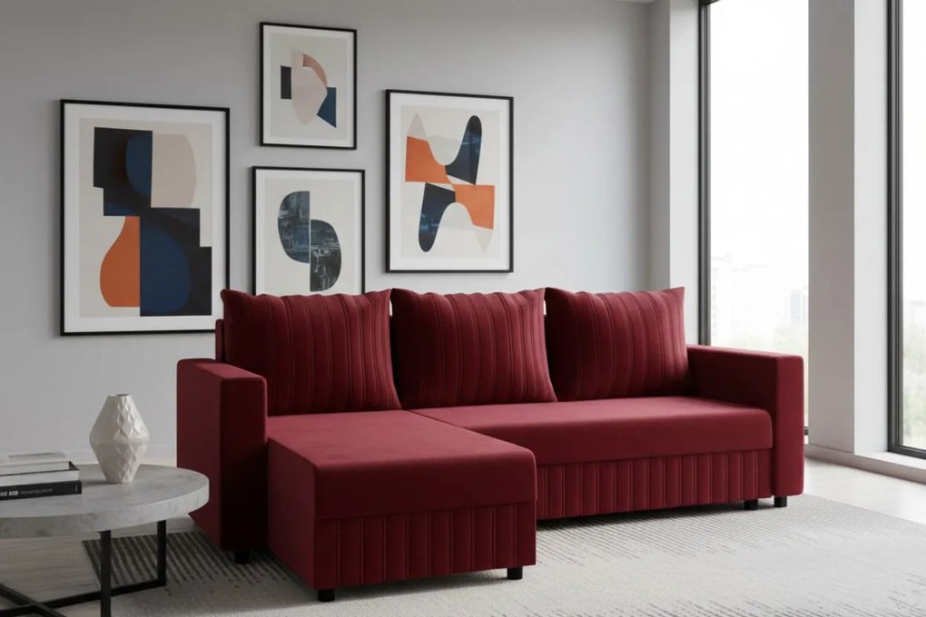 Ъглов диван Retiro-Kokkino