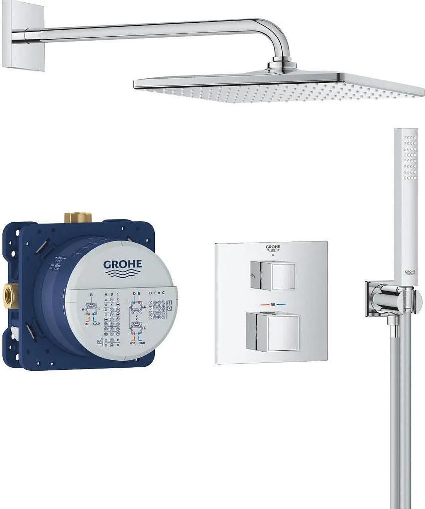 Grohtherm Cube Душ гарнитура с Rainshower Mono 310 Cube