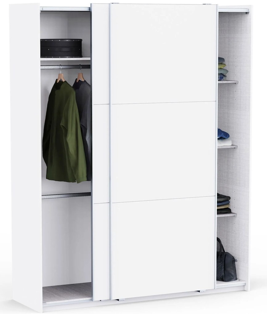 Плъзгащ гардероб Alcazaba 180 - Бял