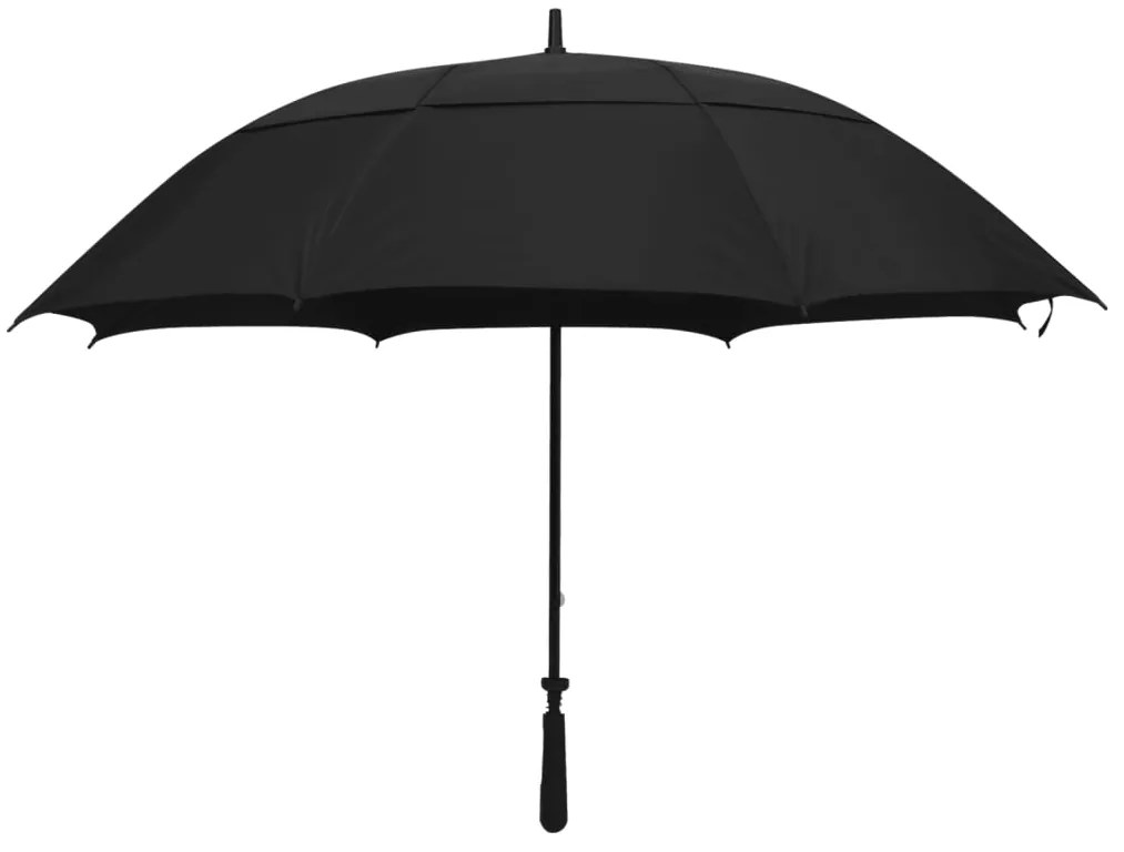 149140 vidaXL Чадър, черен, 130 см