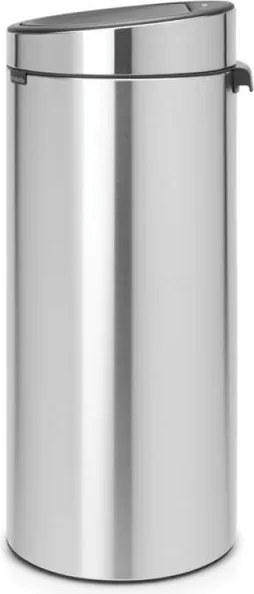 Кош за боклук Brabantia Touch Bin New 650011, 30 л, Безшумно и плавно затваряне, Инокс/мат