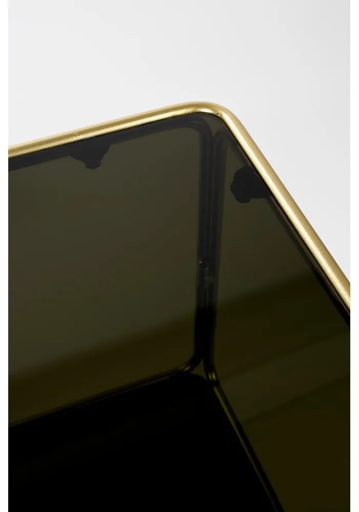 Черно-златиста метална библиотека 80x89x35 cm Liah – White Label