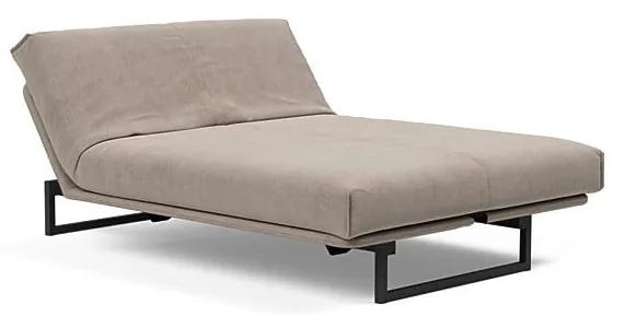 Бежов велурен разтегателен диван Nordic, 140 cm Fraction - Innovation