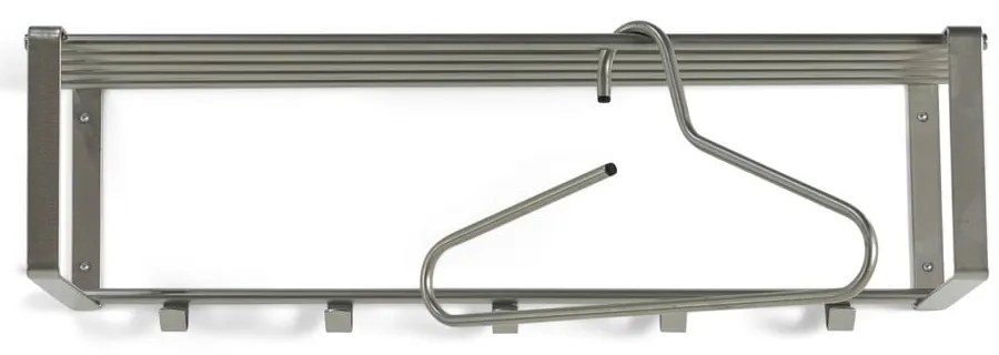 Метална стенна закачалка в сребрист цвят с рафт 70 cm Rex – Spinder Design