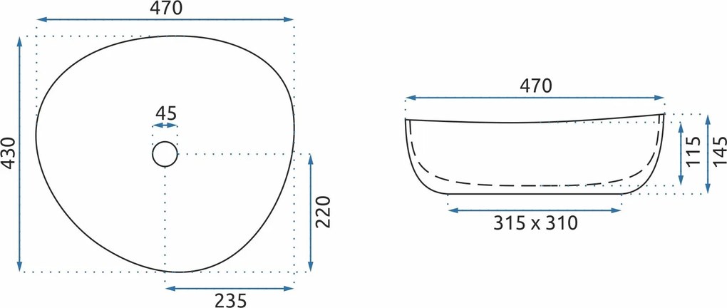 Умивалник за плот Rea Andrea