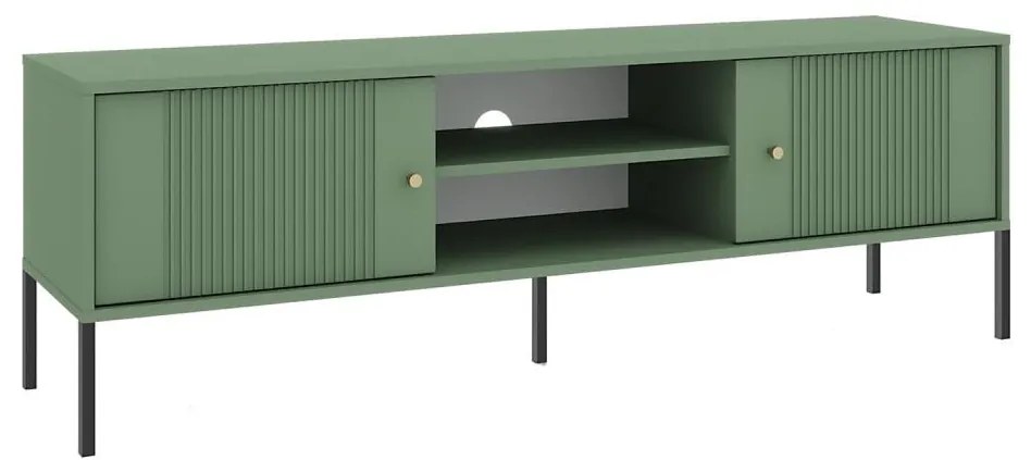 ТВ шкаф LUE зелен/черен