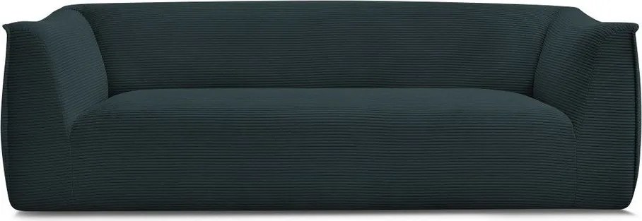 Тъмносин диван от рипсено кадифе 242 cm Giorgia – Bobochic Paris