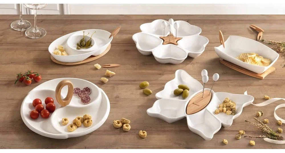 Чиния за сервиране с поднос и 2 шиша Coupelle - Brandani