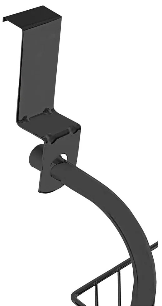 Черна метална стойка за обувки - Wenko