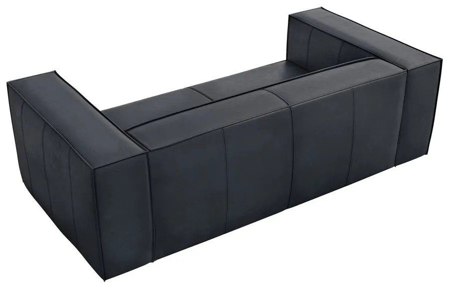Тъмносин кожен диван 212 cm Madame – Windsor &amp; Co Sofas