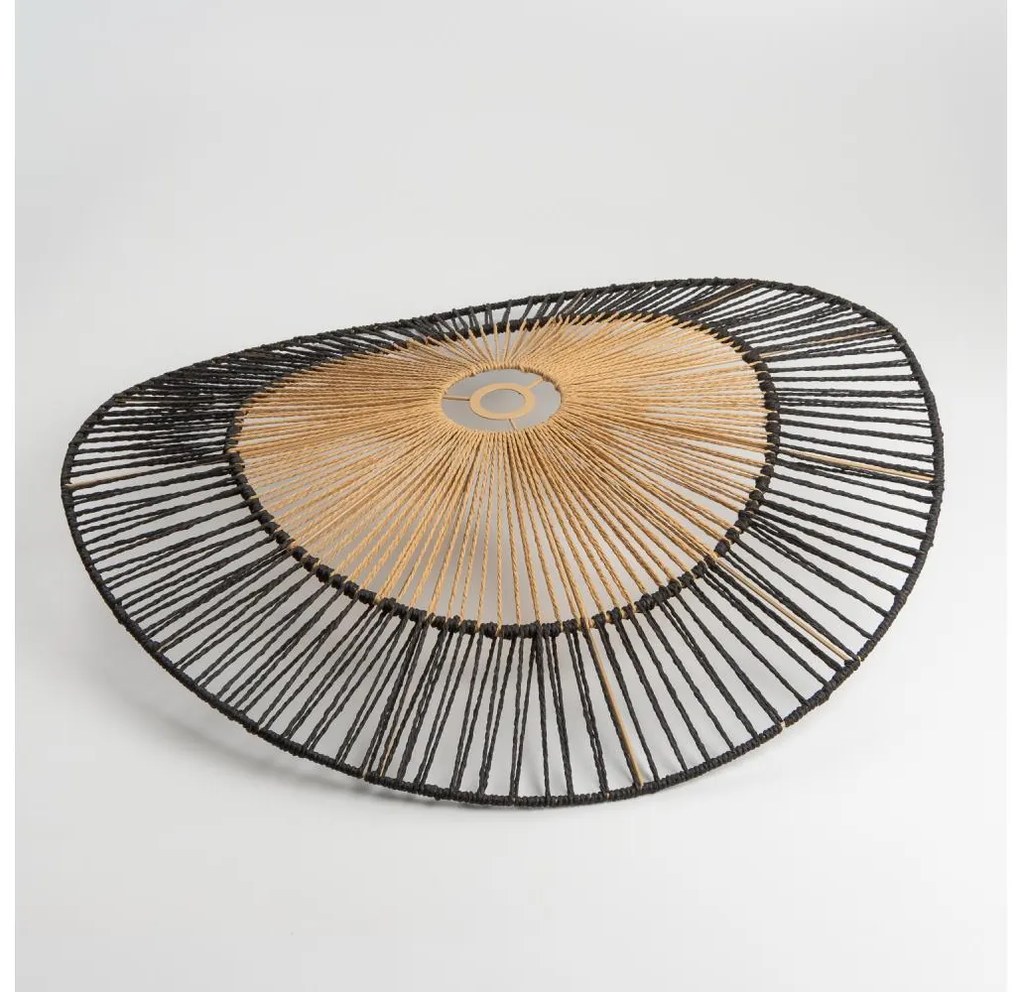 Универсален абажур KERIA диам. 50 cm кафяв/черен