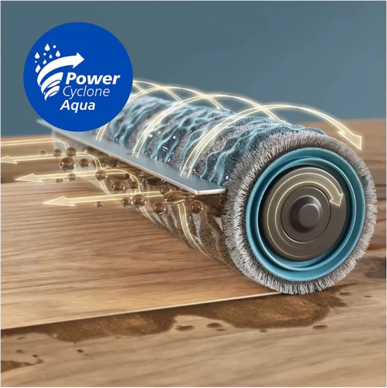 Прахосмукачка робот Philips Series 9000 XU9100/10, 6500 mAh, 8000 Pa, WiFi, LiDAR, PowerCyclone, EPA 11, Сухо/мокро почистване, Бронз/златист
