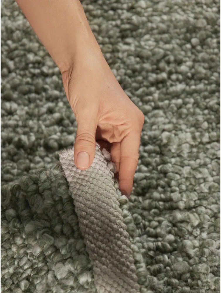 Зелена ръчно изработена пътека от букле 80x200 cm Notting Hill Portobello – Ted Baker