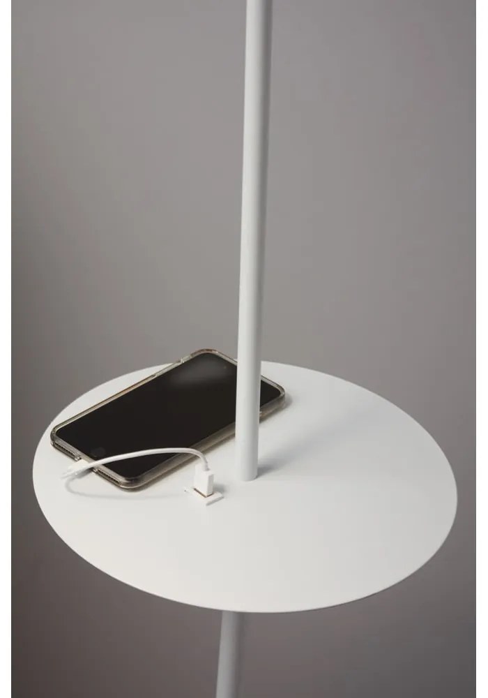 Бяла свободностояща лампа с място за съхранение Linear - Markslöjd