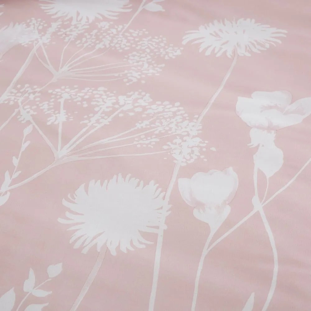 Розово и бяло единично спално бельо 135x200 cm Meadowsweet - Catherine Lansfield