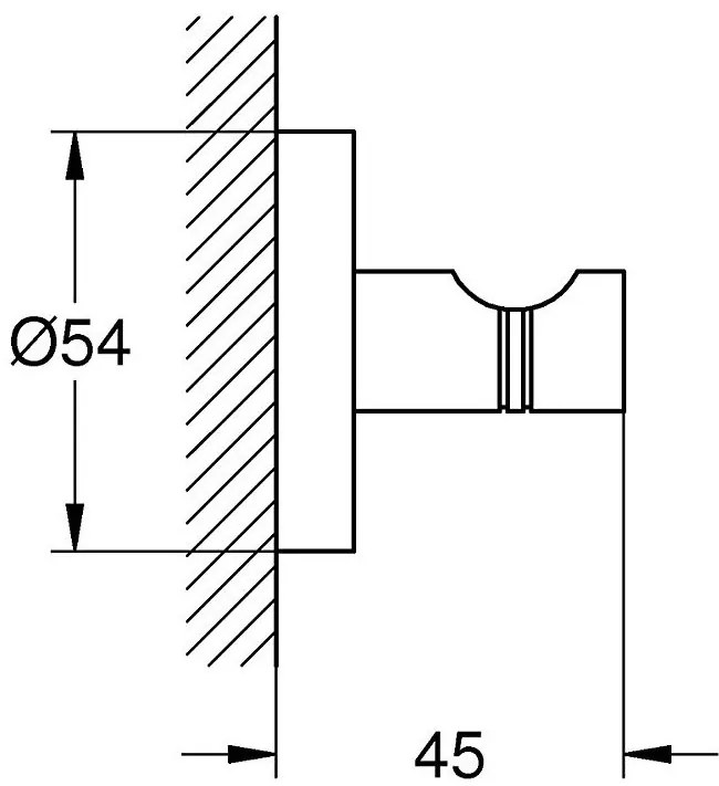 Държач Grohe New Essentials-Glossy silver