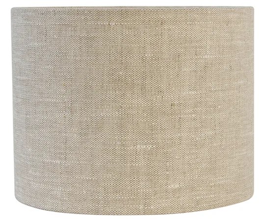 Текстилен абажур светлосив кръгъл 18/18/14