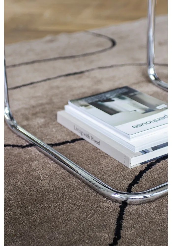 Кафяв памучен килим подходящ за пране 140x200 cm Shadow – Mette Ditmer Denmark