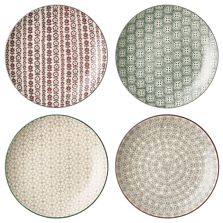 Комплект от 4 керамични чинии, ø 25 cm Karine - Bloomingville