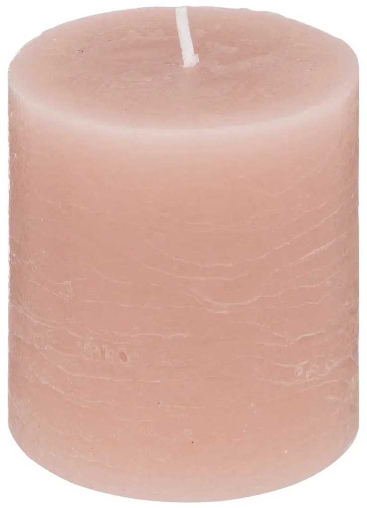 Свещ без аромат atmosphera Olia, Кръгла, 6.7x7 cm - Тъмносив