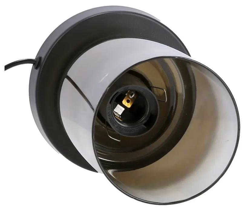 Черна настолна лампа със стъклен абажур (височина 20 cm) Aspra - Candellux Lighting