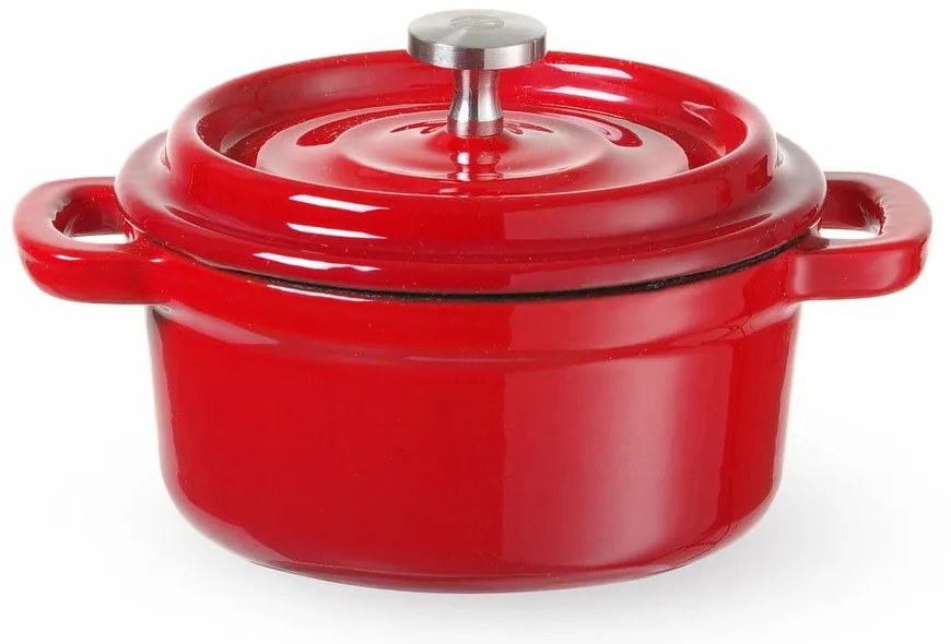 Тенджера от излято желязо с капак подходяща за индукционен котлон 270 ml – Hendi