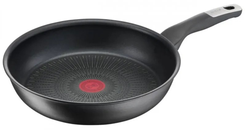 Тиган Tefal G2550672, 28 см, Thermo-Spot, Незалепващо титаниево покритие X6, Индукция, Черен