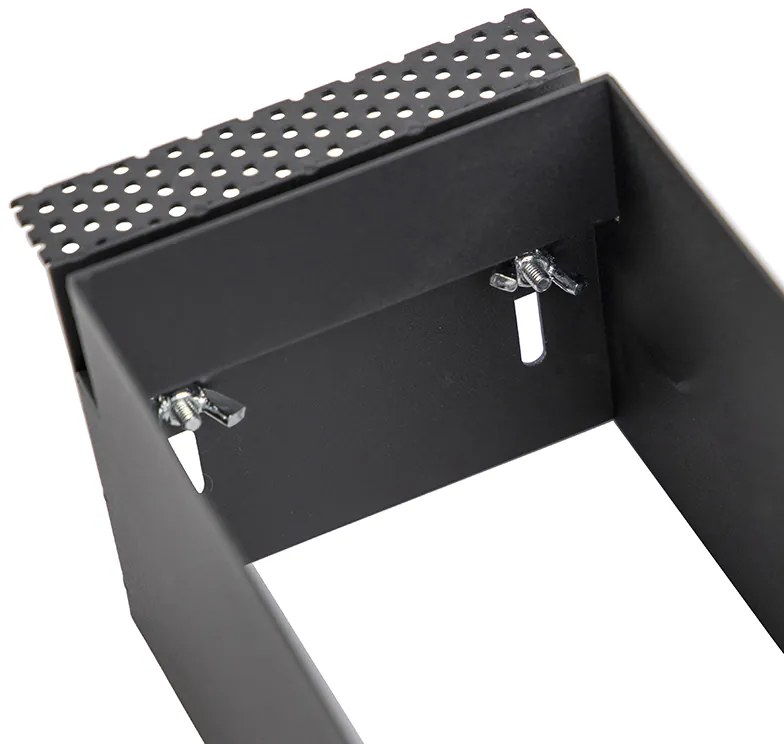 Интелигентен вграден прожектор черен без рамки 2 светлини вкл. 2 Wifi GU10 70mm - Oneon