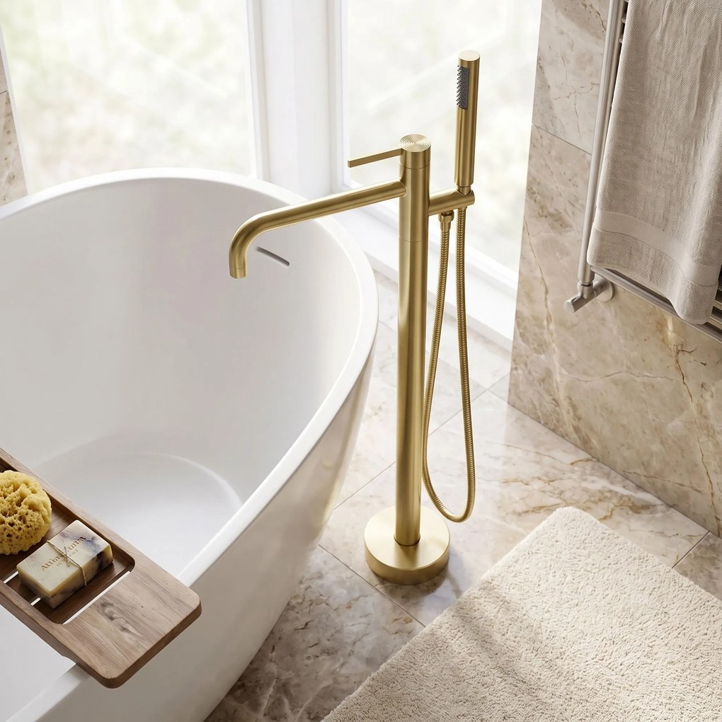 Cмесител-свободно стоящ Rea Foster Brush Gold