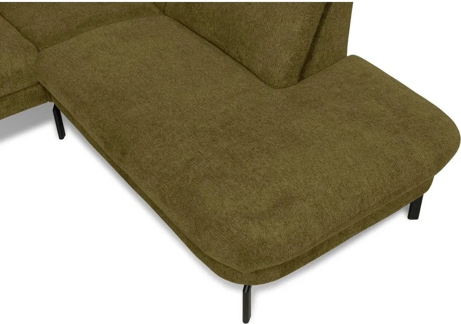 Ъглов диван в цвят горчица (десен ъгъл) Gomero – Scandic