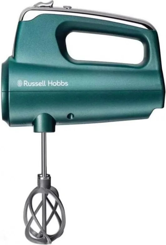 Ръчен миксер Russell Hobbs Swirl 25891-56, 350W, 5 скорости, Турбо, Бутон за приставки, High Performance Helix Beater, Без BPA, Тюркоаз