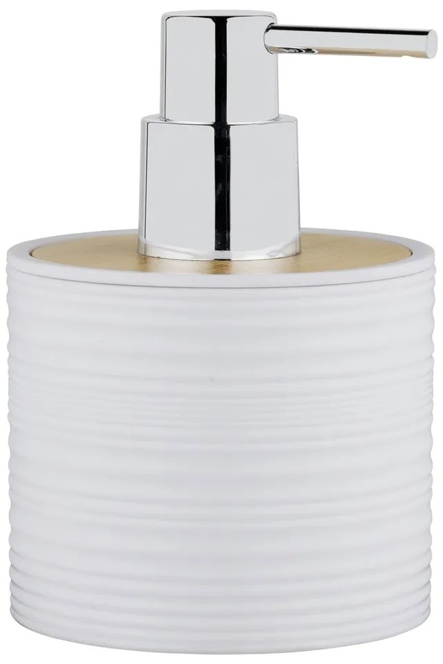 Бял пластмасов диспенсер за сапун 350 ml Lyon – Allstar